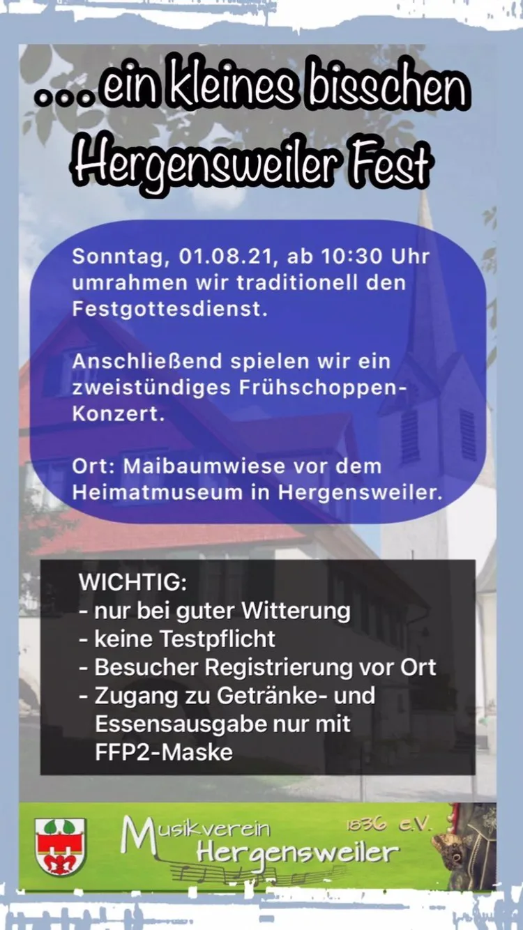 Einladung zum Hergensweiler Fest 2021