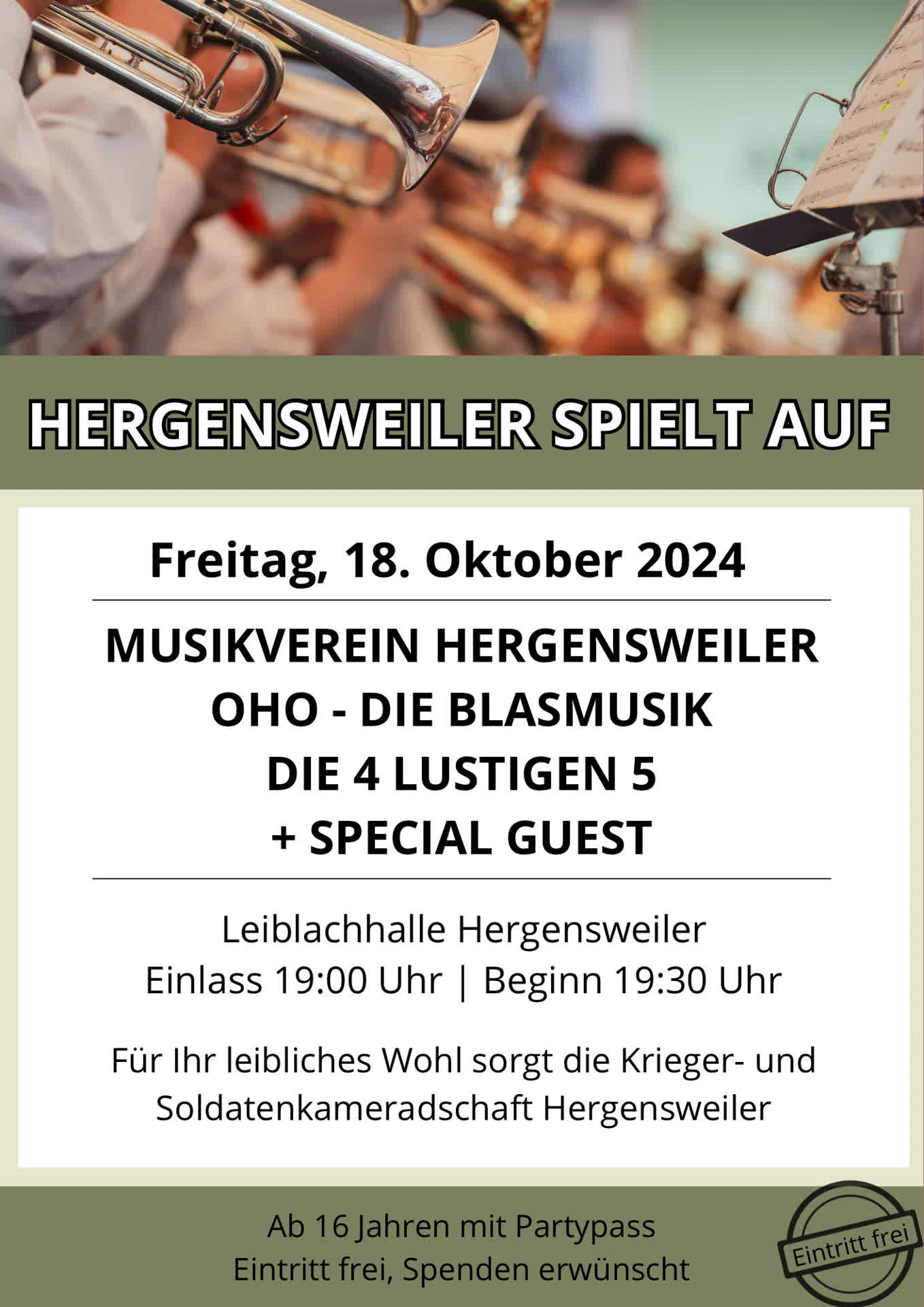 Einladung zu »Hergensweiler spielt auf« 2024