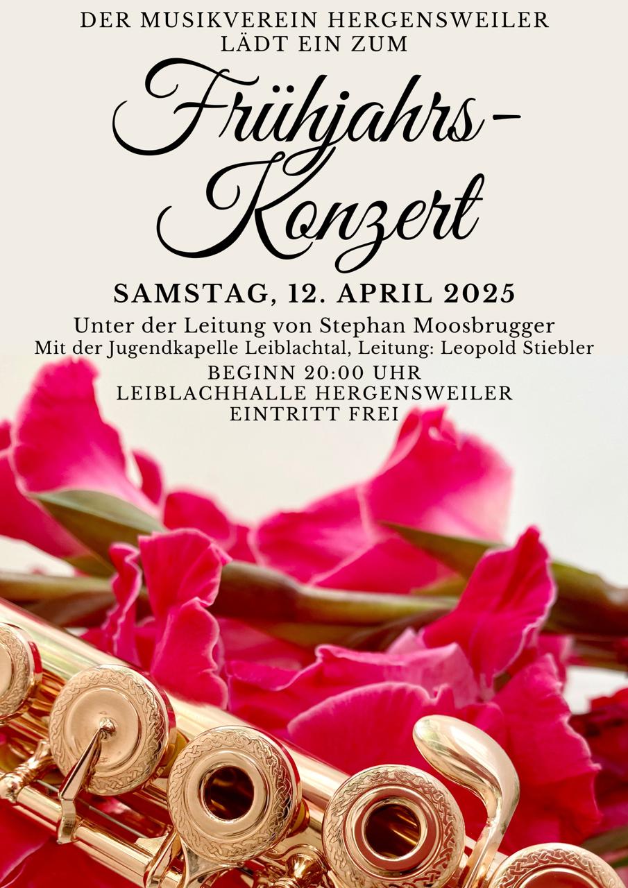 Einladung zum Frühjahrskonzert 2025