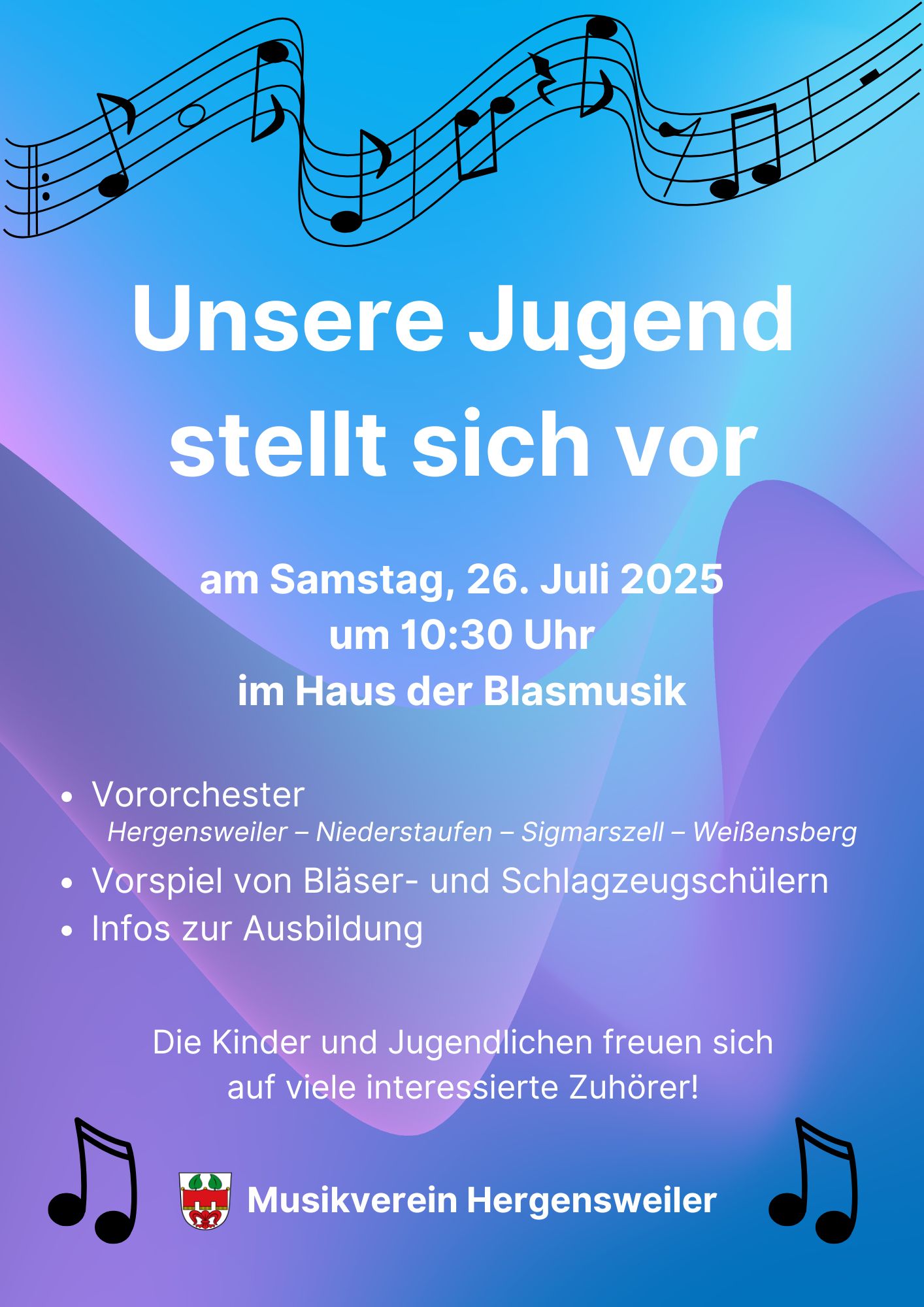 Einladung zum Jugendvorspiel 2025